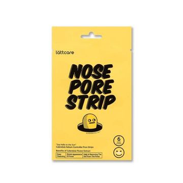 Lättcare Очищающие полоски для носа с Календулой Nose Pore Strip, 1 уп*6 шт