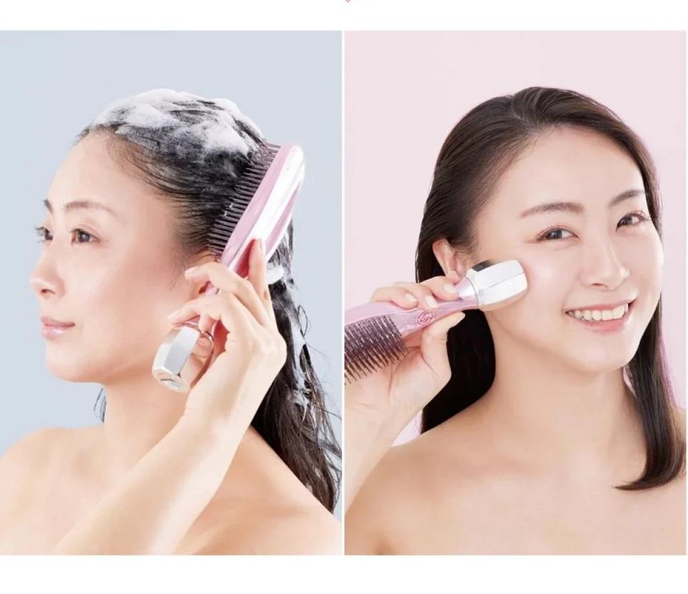 S-HEART-S Расческа с массажным роллером для кожи головы и волос Scalp Brush Bijulie