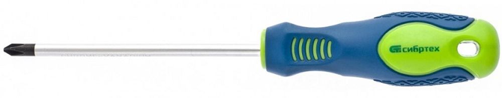 11841 Отвертка, PH1 х 100 мм, CrV, 2-х компонентная рукоятка Сибртех