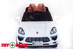 Детский электромобиль Toyland Porsche Macan белый фото №3