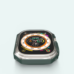 Чехол-бампер с зелеными рамками от Dux Ducis для часов Apple Watch Ultra 1 и 2, 49MM, Tamo Series Case