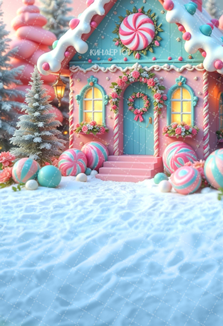 Фотофон "Домик из сладостей" арт. ФФ907-39