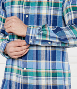 Льняная рубашка POLO RALPH LAUREN - голубой(710938002)