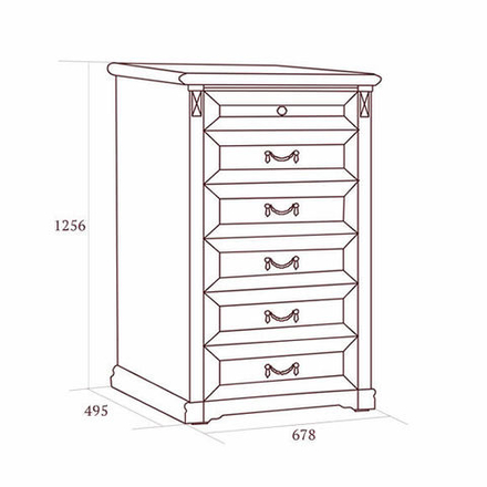 Joconda (Miass-Mebel) Комод 6 ящиков