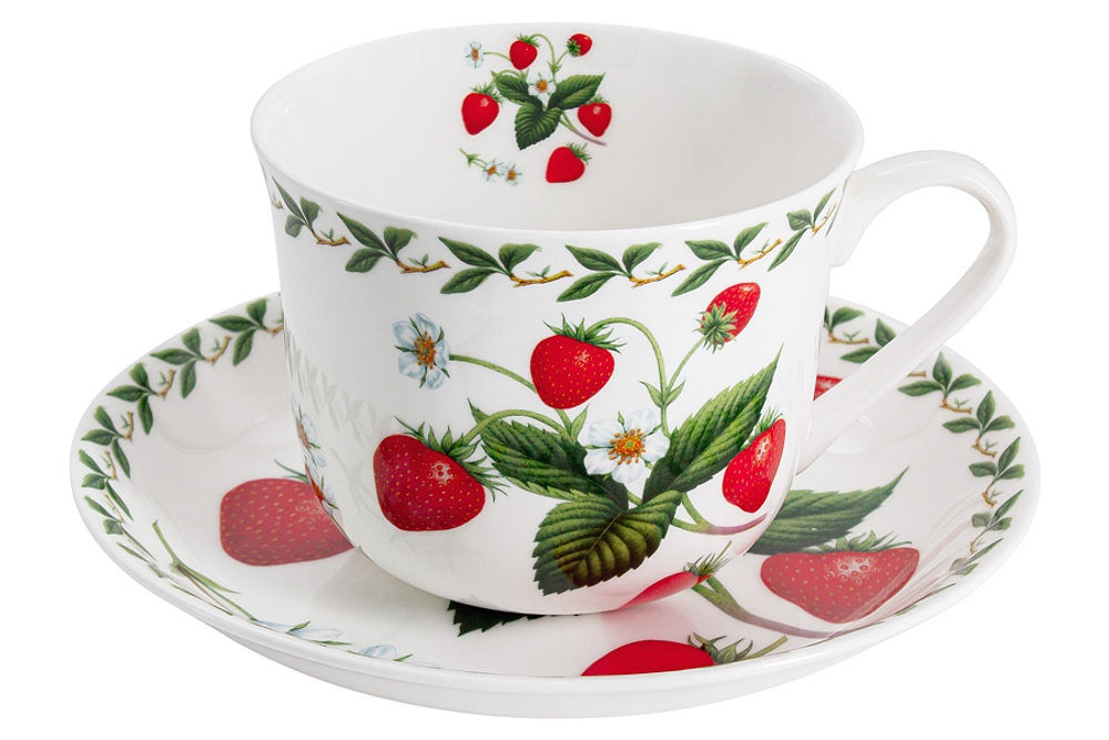 Чашка с блюдцем Земляника в подарочной упаковке Maxwell & Williams