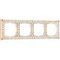 Рамка Werkel на 4 поста (белое золото) a050935 4690389158278