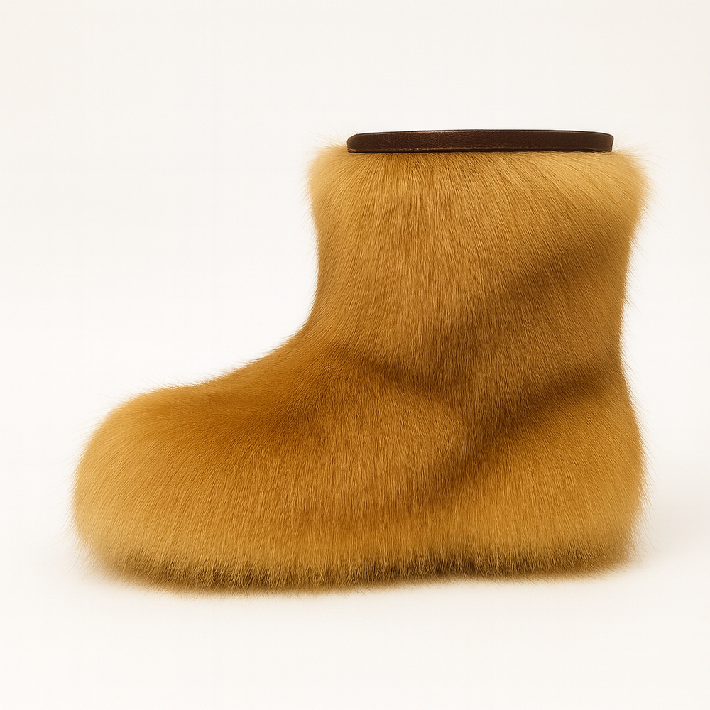 Унты укороченные женские из меха куницы натуральной