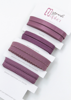 Подборка бельевых резинок крокус + застежка для бюстгальтера текстильная