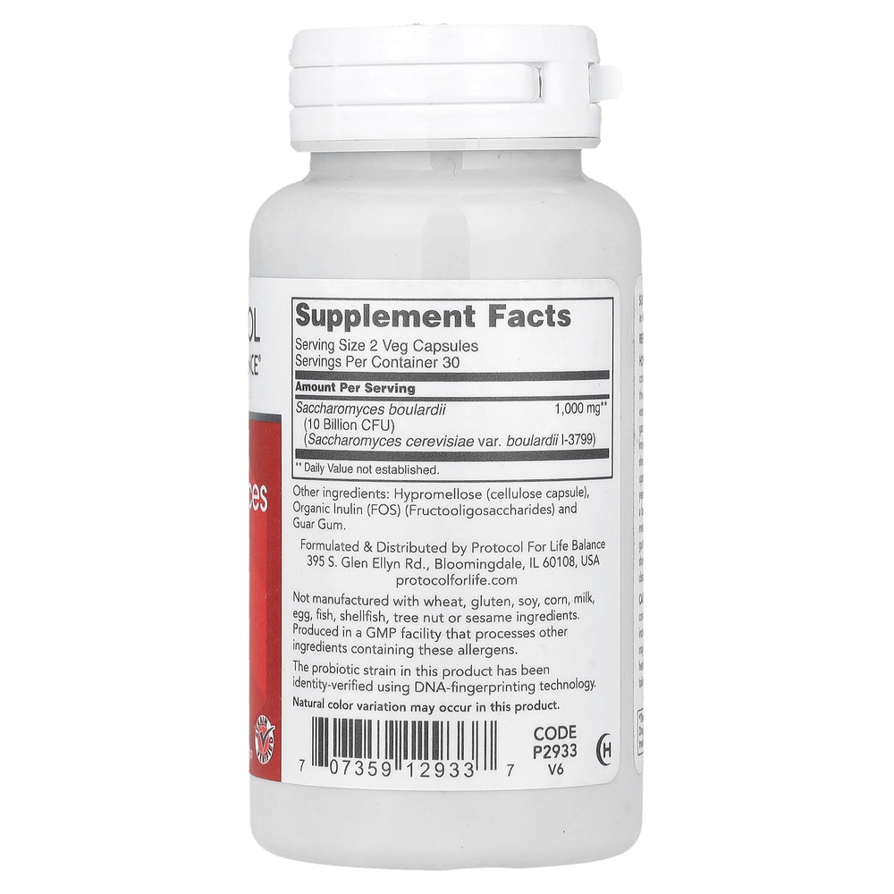 Protocol for Life Balance, сахаромицеты Буларди, 60 растительных капсул (500 мг в 1 капсуле)