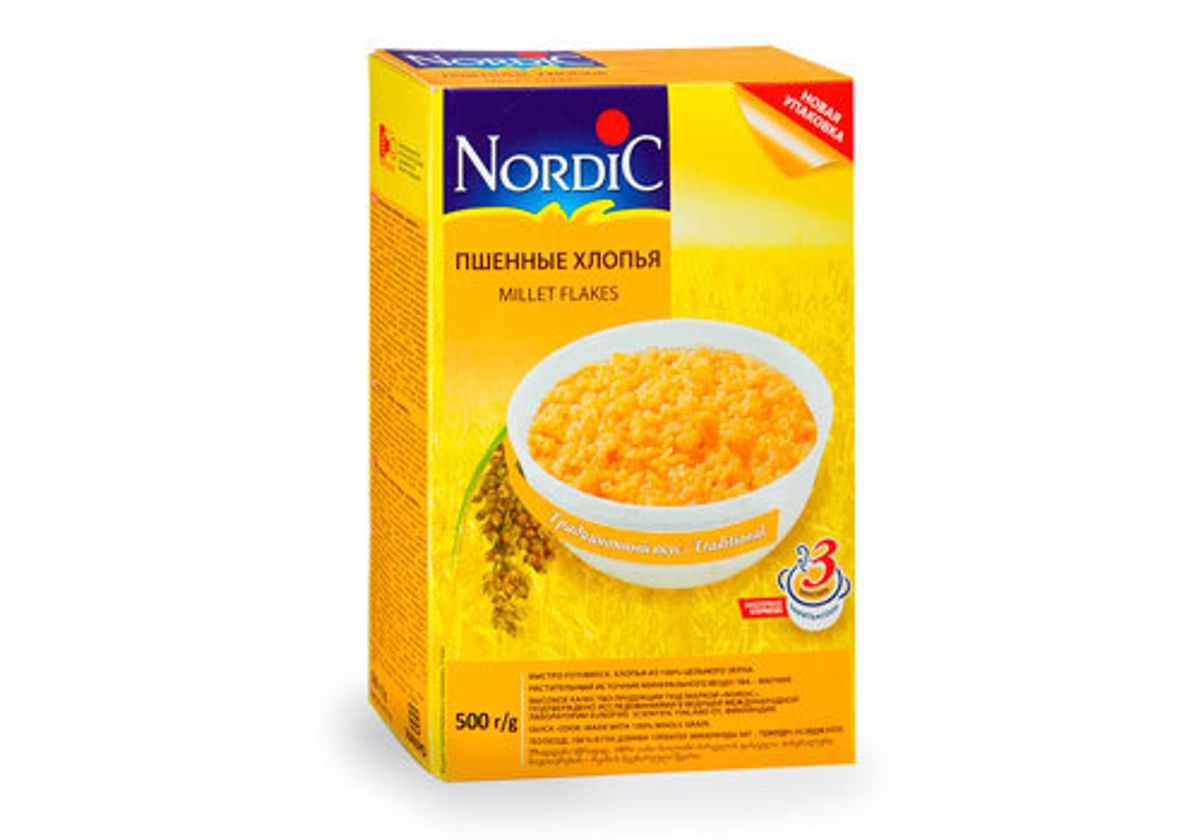 Хлопья Nordic пшенные, 350г