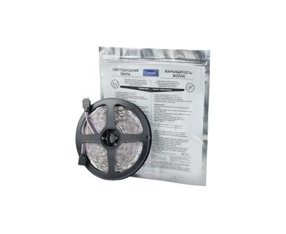 Лента светодиодная 12V 14.4W/m 60led/m IP20 RGB General PRO