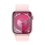 Apple Watch Series 9, 45 мм, корпус из алюминия Light Pink, тканевая спортивная петля Light Pink
