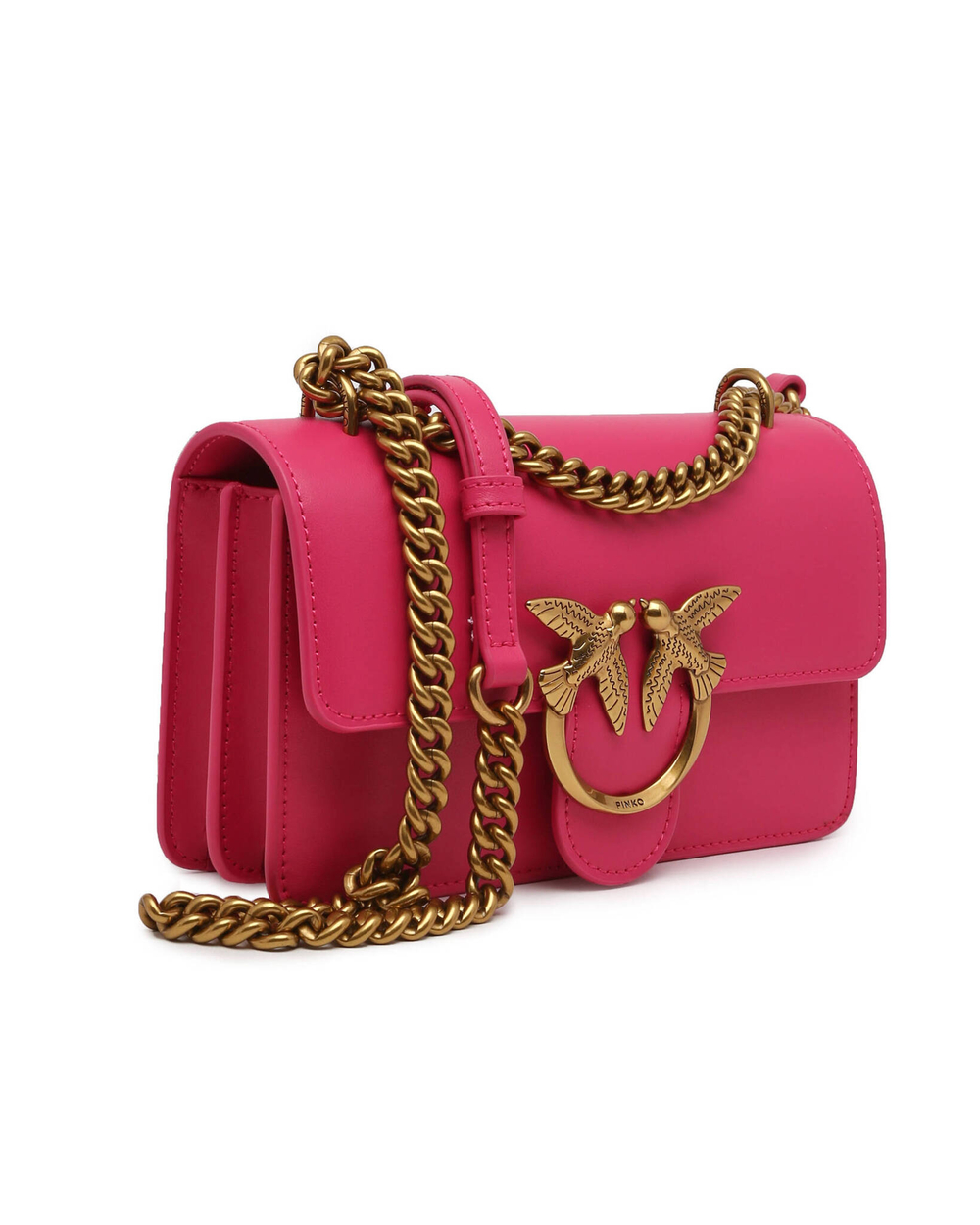 Кожаная сумка через плечо LOVE ONE MINI Pinko - розовый(100074 A0F1)