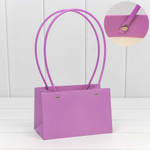 Пакет подарочный 19х12х10.5см Ваза для цветов (Сиреневый)