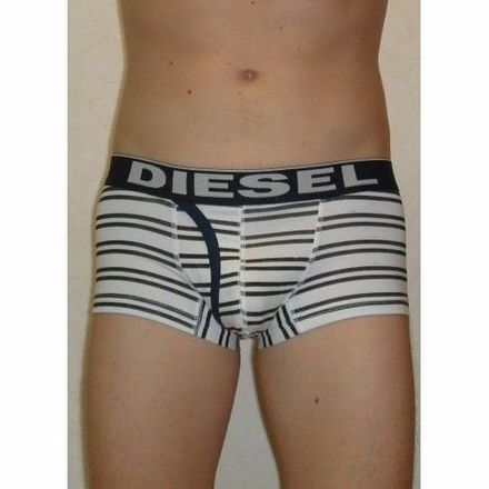 Мужские трусы хипсы белые с черными полосками DIESEL DIS0068