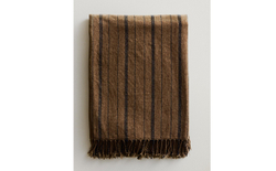 Zara Home плед из полиэстера, в полоску, 140x190 см