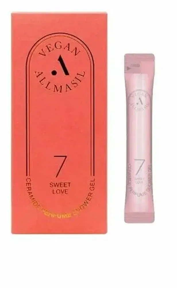 Allmasil Vegan 7 Ceramide Perfume Shower Gel Sweet Love Stick гель для душа с ароматом мускуса и ириса
