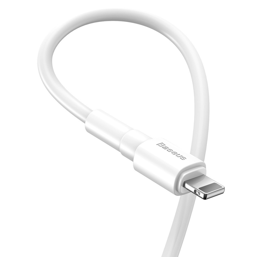 Lightning Кабель Baseus Mini White Cable USB For iP 2.4A 1m - White