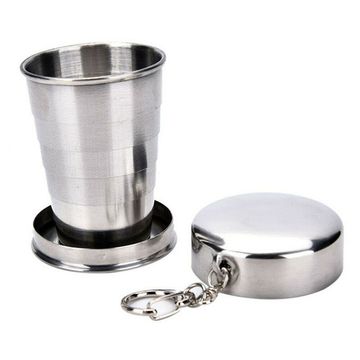 Стакан металлический складной