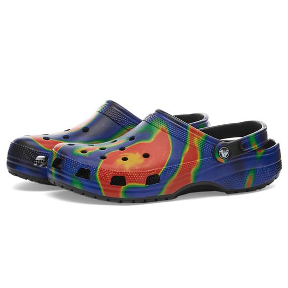 Crocs Classic Solarized 'Black Orange Blue'