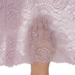 Кружево эластичное лаванда светлая 23 см, Китай