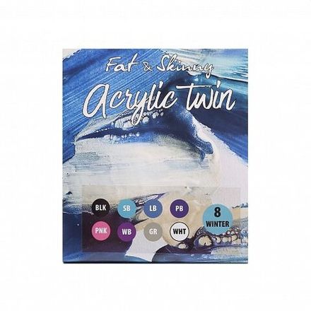 Набор акриловых маркеров Fat&Skinny Duo - 8шт "WINTER" (1 / 2,5мм)