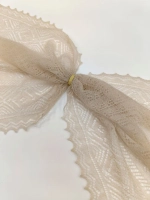 Оренбургский пуховый палантин А14060-31 светло-бежевый