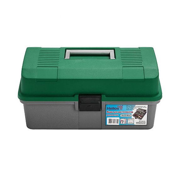 Ящик для инструментов Helios двухполочный зеленый