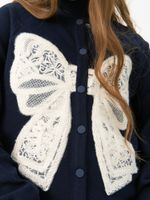 Кардиган для девочки AT1118 синий-белый