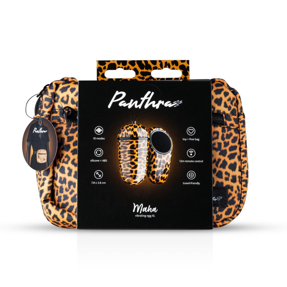 Леопардовое виброяйцо Maha с пультом ДУ (Цвет: леопард)