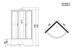 Душевая кабина Niagara Classic NG-2308 90х90