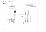 Душевая система Black&white Gravity GH-9201-GM оружейная сталь матовая