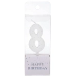 Свеча для торта Цифра Фактура «8» 4,6 см