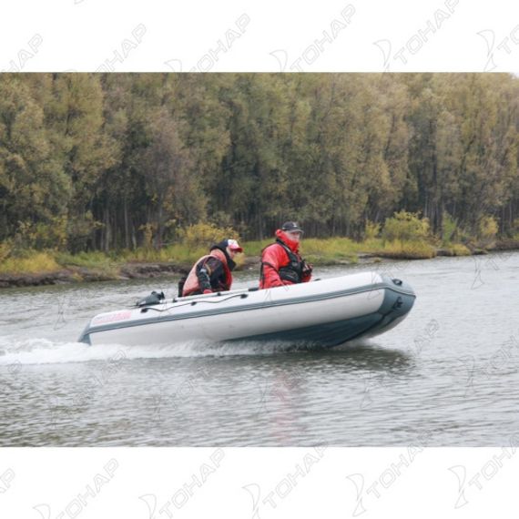 Лодка Тонар Алтай А360 (надувное дно) белый/серый