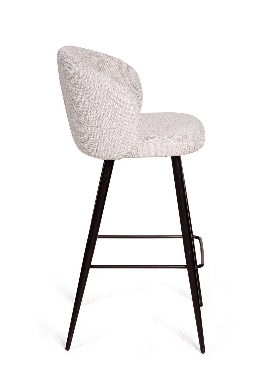 Стул полубарный Vito, букле белый / опора конус