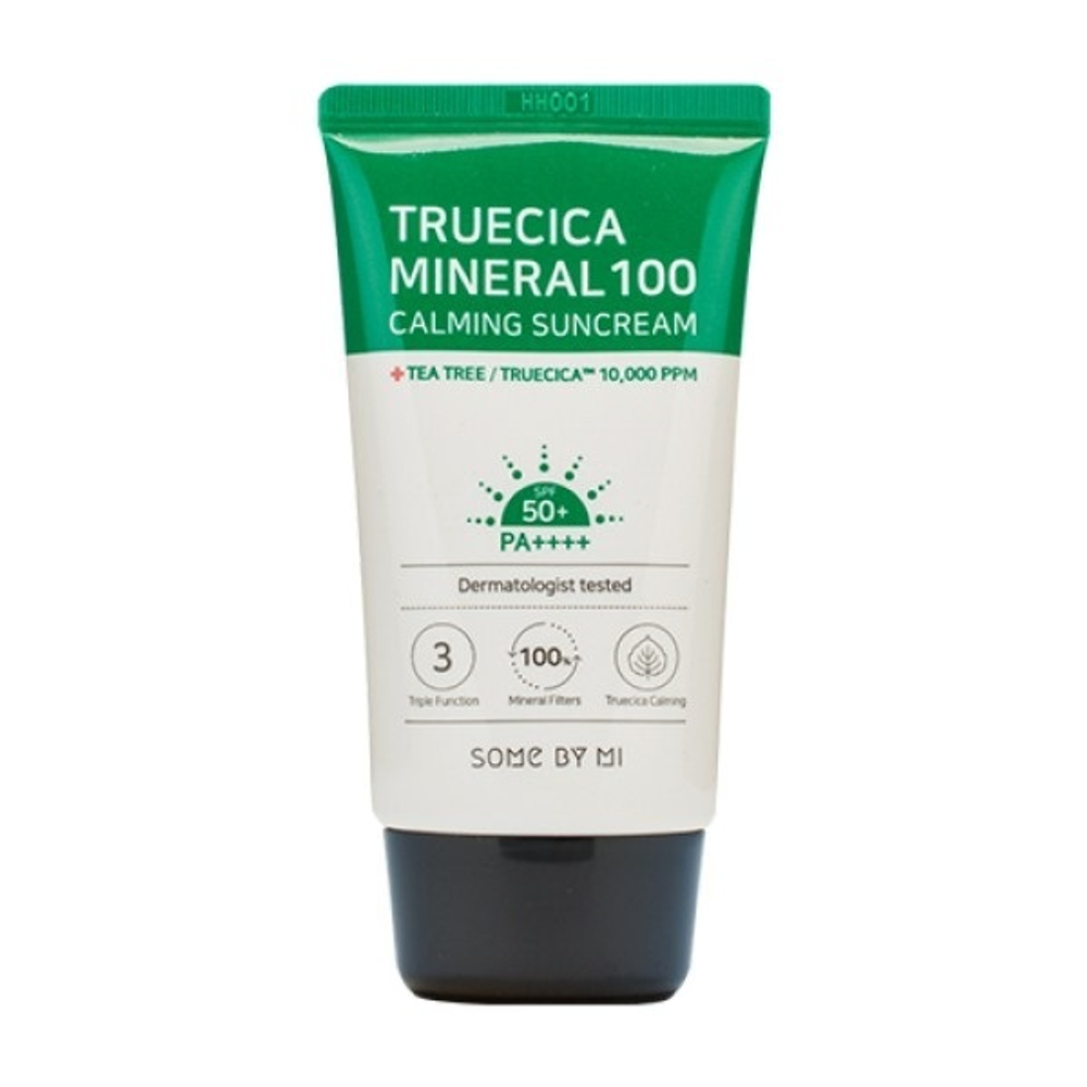 Крем успокаивающий солнцезащитный SPF50+ PA++++ Some by Mi Truecica Mineral 100 Calming Suncream 50мл