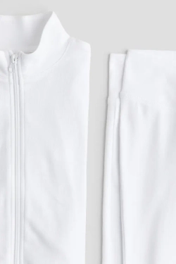 H&M Комплект из хлопкового трикотажа, белый