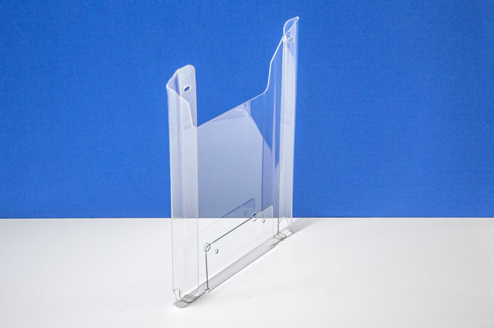 Карман буклетница А4 верт Н=297, 1,5 мм ПЭТ, объем 15мм