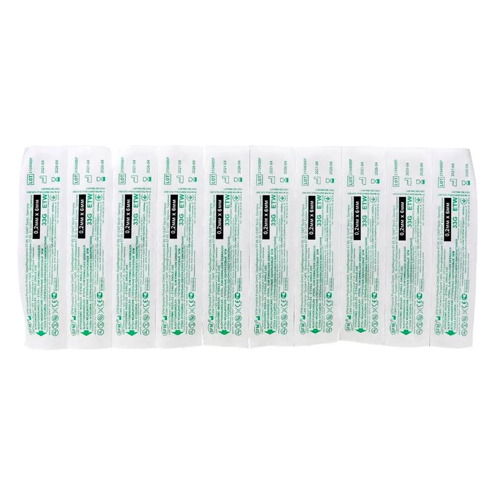 Игла для мезотерапии SFM ETW 33G 0,20 х 6 мм 50 шт