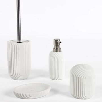 Дозатор для мыла из искусственного камня Ateneas белый