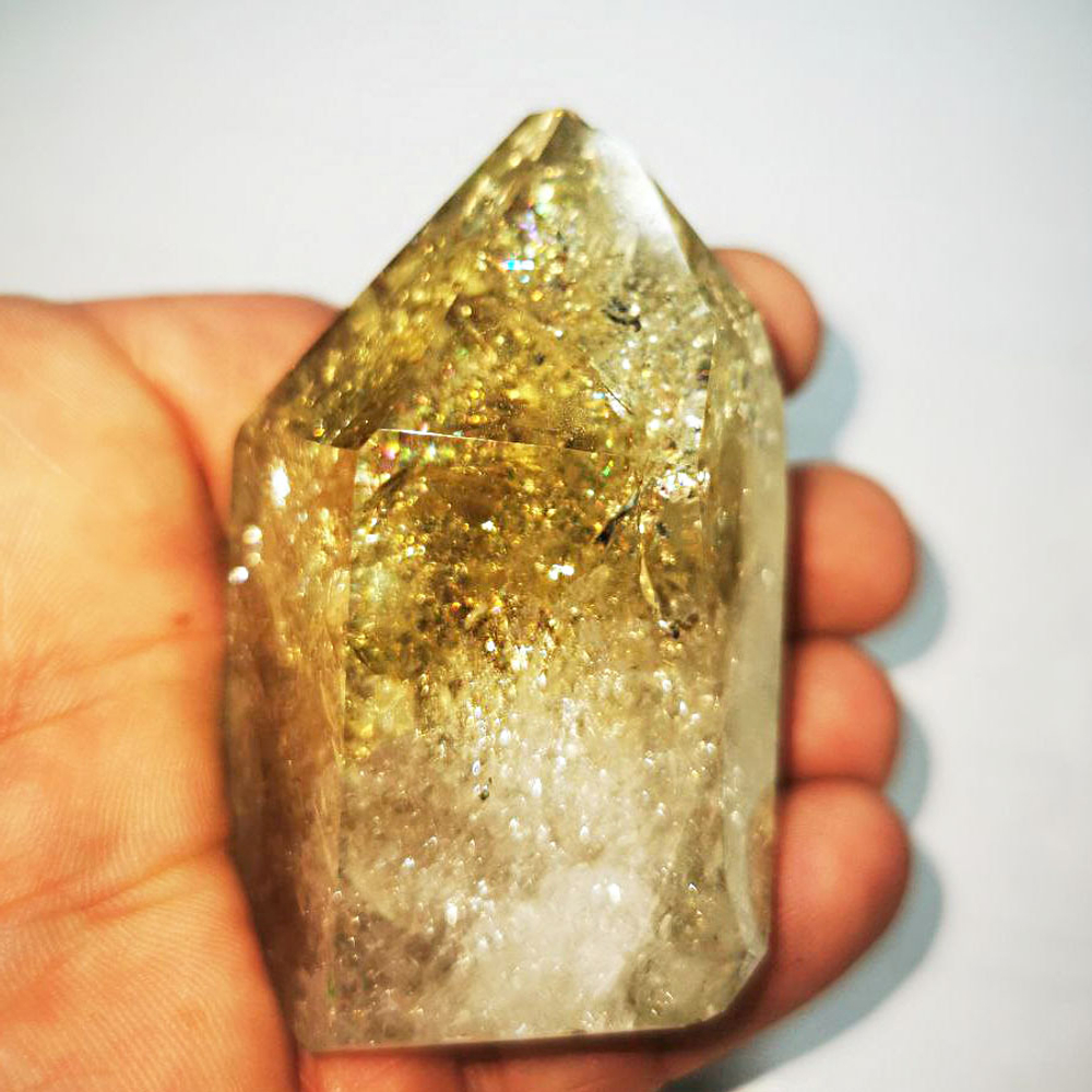 Кристалл цитрин радужный асс.