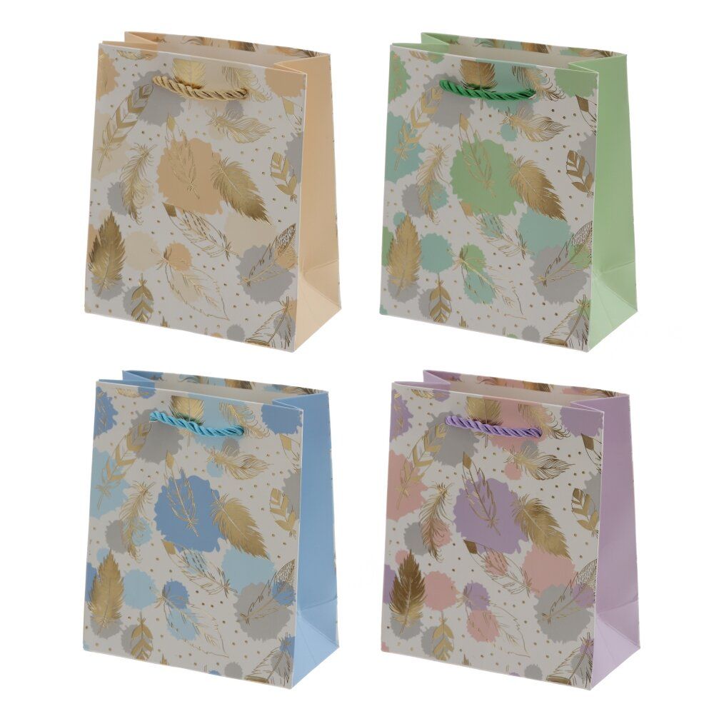 GAEM Пакет подарочный XS (бумага 210г/м2, блок микс 12шт), L12 W6 H14 см, 4в.