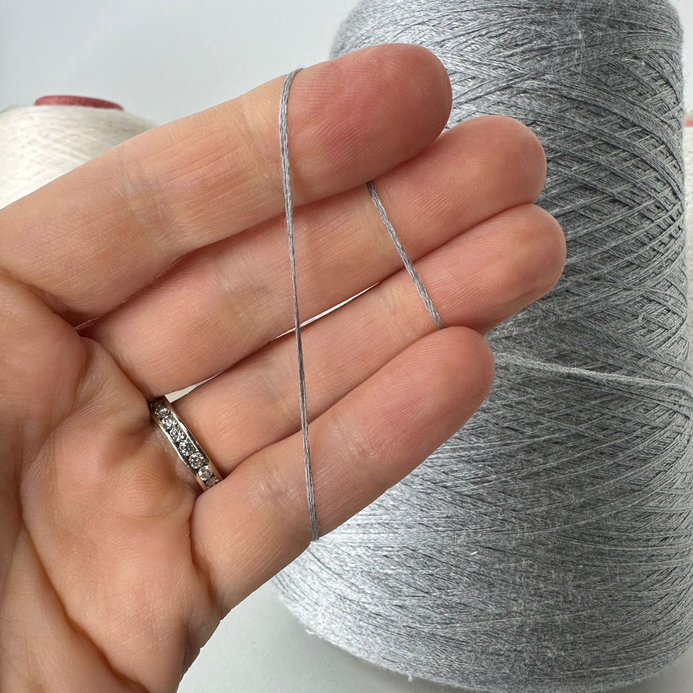 SETA Shappe; 100% шелк; 1000м/100гр (3/3000); цвет: серый