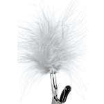 Зажимы для сосков с белым пухом ToyFa Theatre 705008