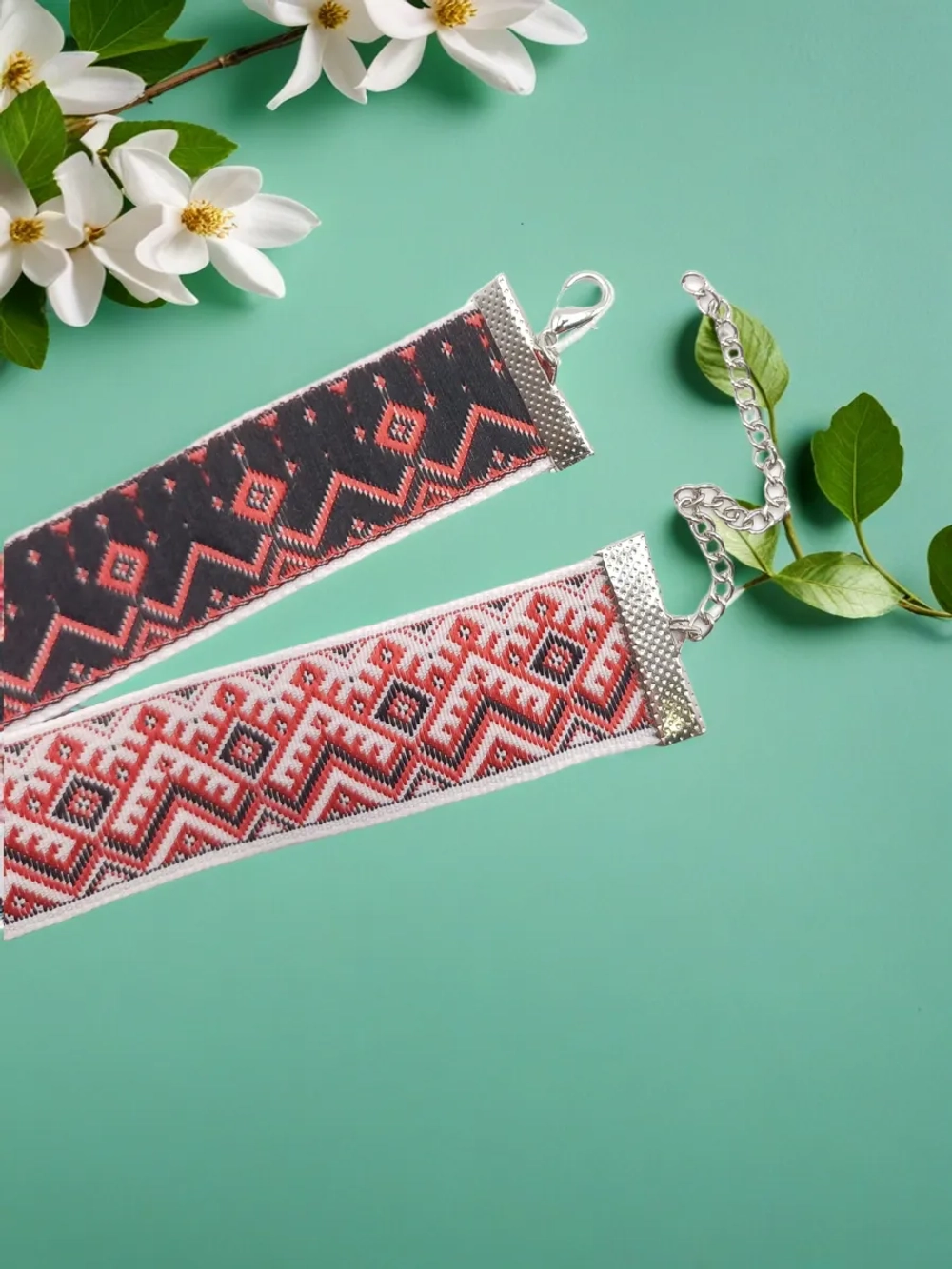 Чокер славянский Берегиня. Ширина 2,5 см