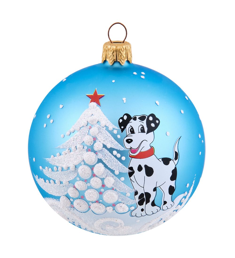 Элита НФШ-1388/4 Ел. украшение Шар «Далматинец» 80 мм