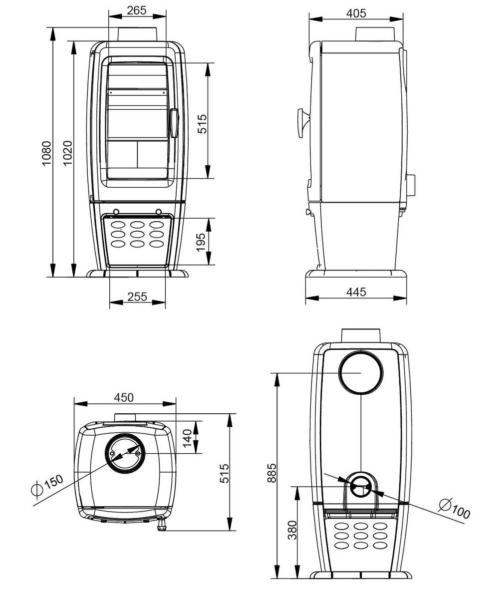 Печь-камин Everest S12