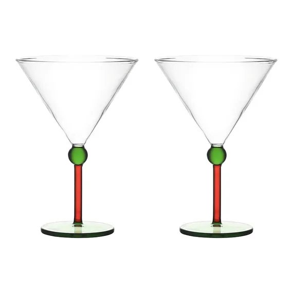 Набор креманок orb, 260 мл, зеленый/красный, 2 шт