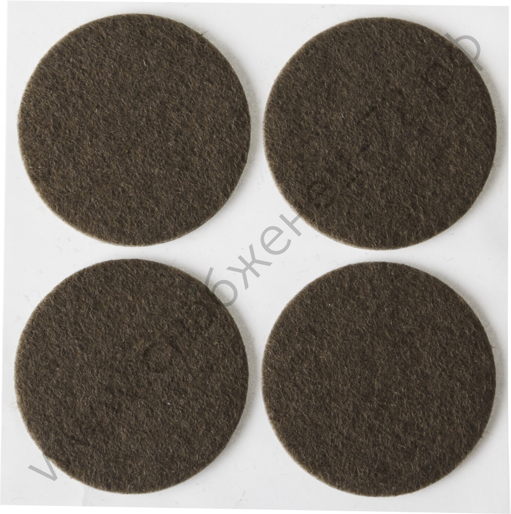 STAYER d 35 мм, самоклеящиеся, фетровые, 4 шт. коричневые, мебельные накладки (40910-35)