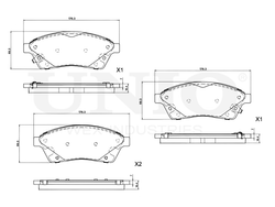Колодки тормозные диск. передние UNIO BRP-20340